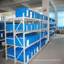 China Nanjing Jracking Step Beam / Wire Mash Estantería de mano pila para cargas medianas a pesadas Long Span Shelving estantería